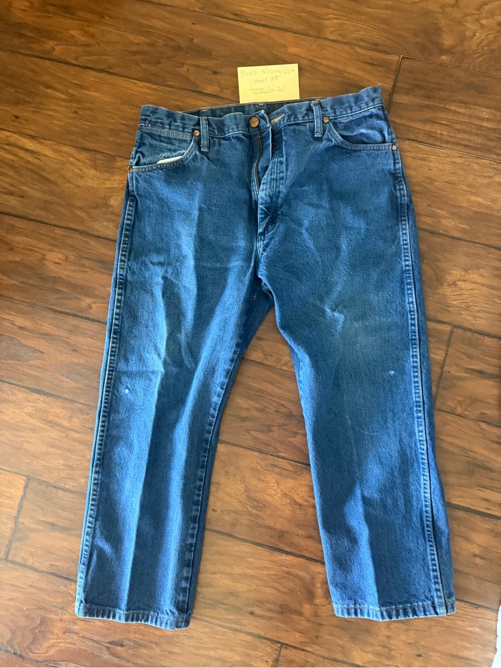 Wrangler Men's Dark Blue Relaxed Fit Jeans